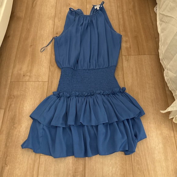 TCEC Dresses & Skirts - TCEC Blue Ruffled Mini Dress